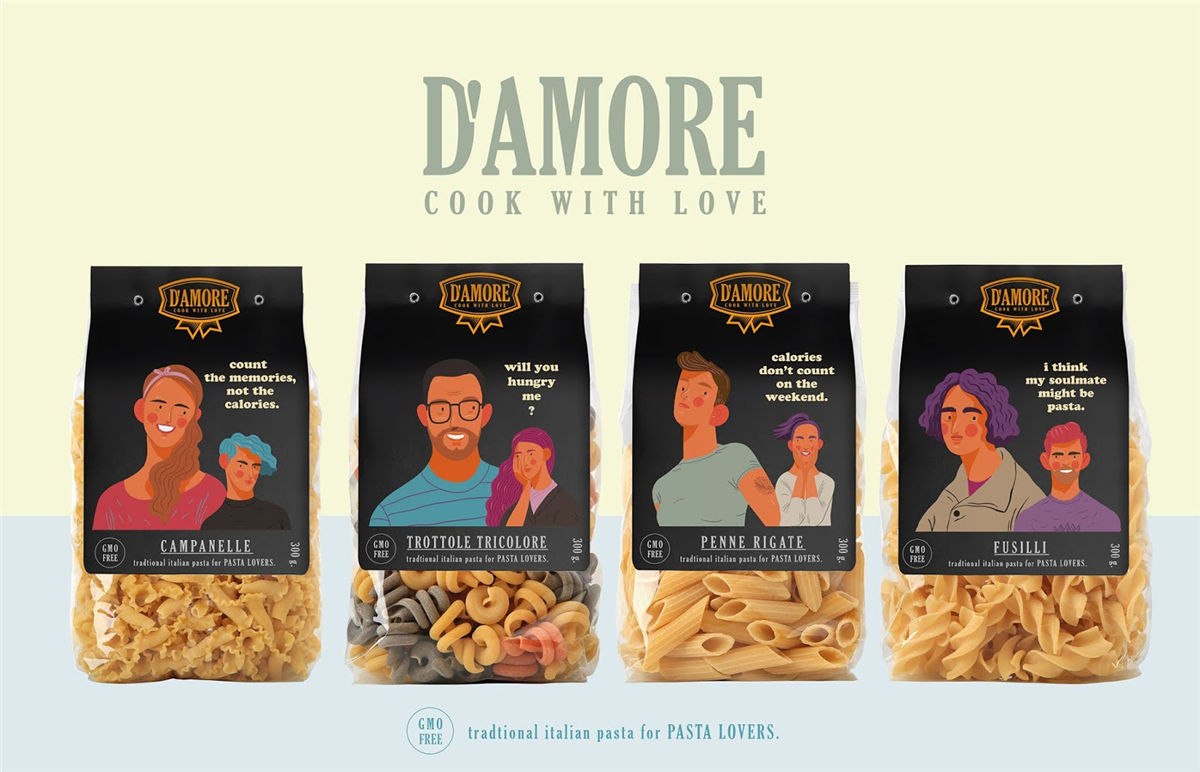 面條包裝創(chuàng)意圖片插畫營造氛圍(圖6) 面條包裝創(chuàng)意圖片插畫營造氛圍(圖6)