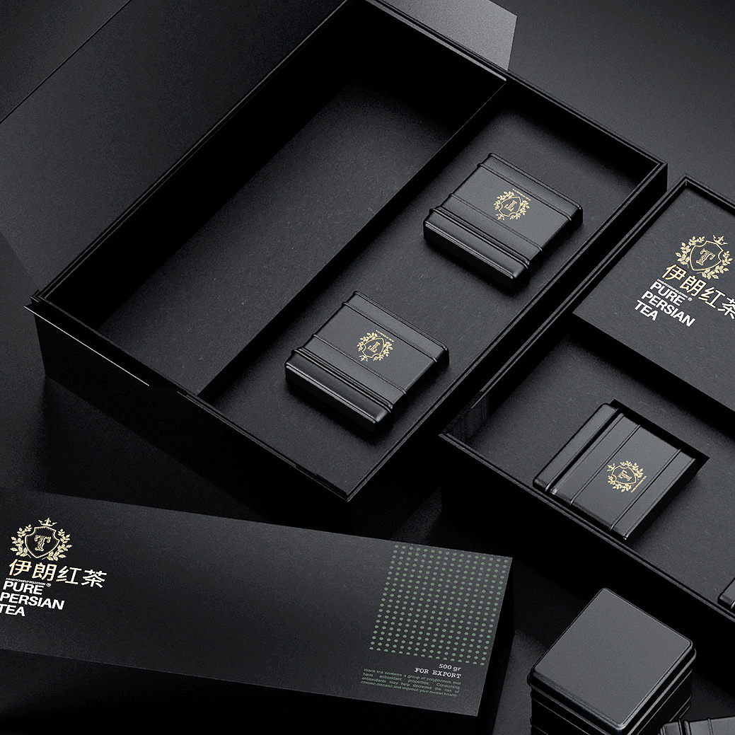 伊朗紅茶包裝設(shè)計簡約精致(圖3)