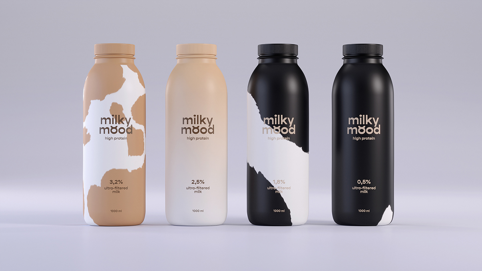 牛奶包裝設(shè)計顏色區(qū)別產(chǎn)品特點(圖1)