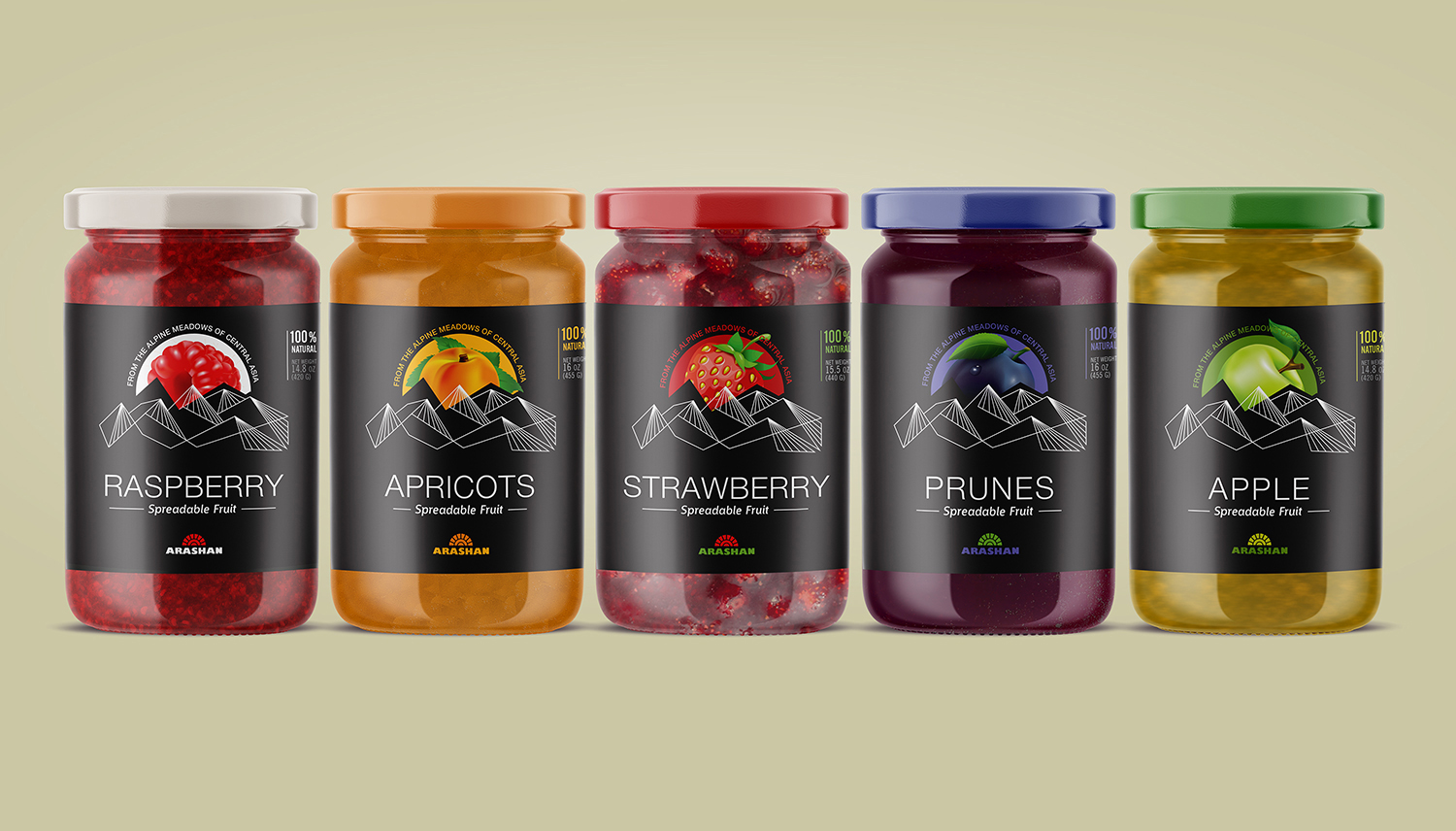 天然果醬包裝設(shè)計(jì)(圖1)