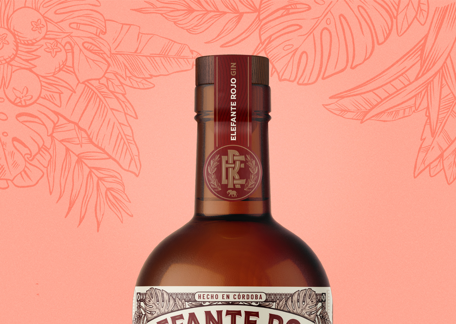 Gin Elefante Rojo杜松子酒包裝設(shè)計(jì)(圖4) Gin Elefante Rojo杜松子酒包裝設(shè)計(jì)(圖4)