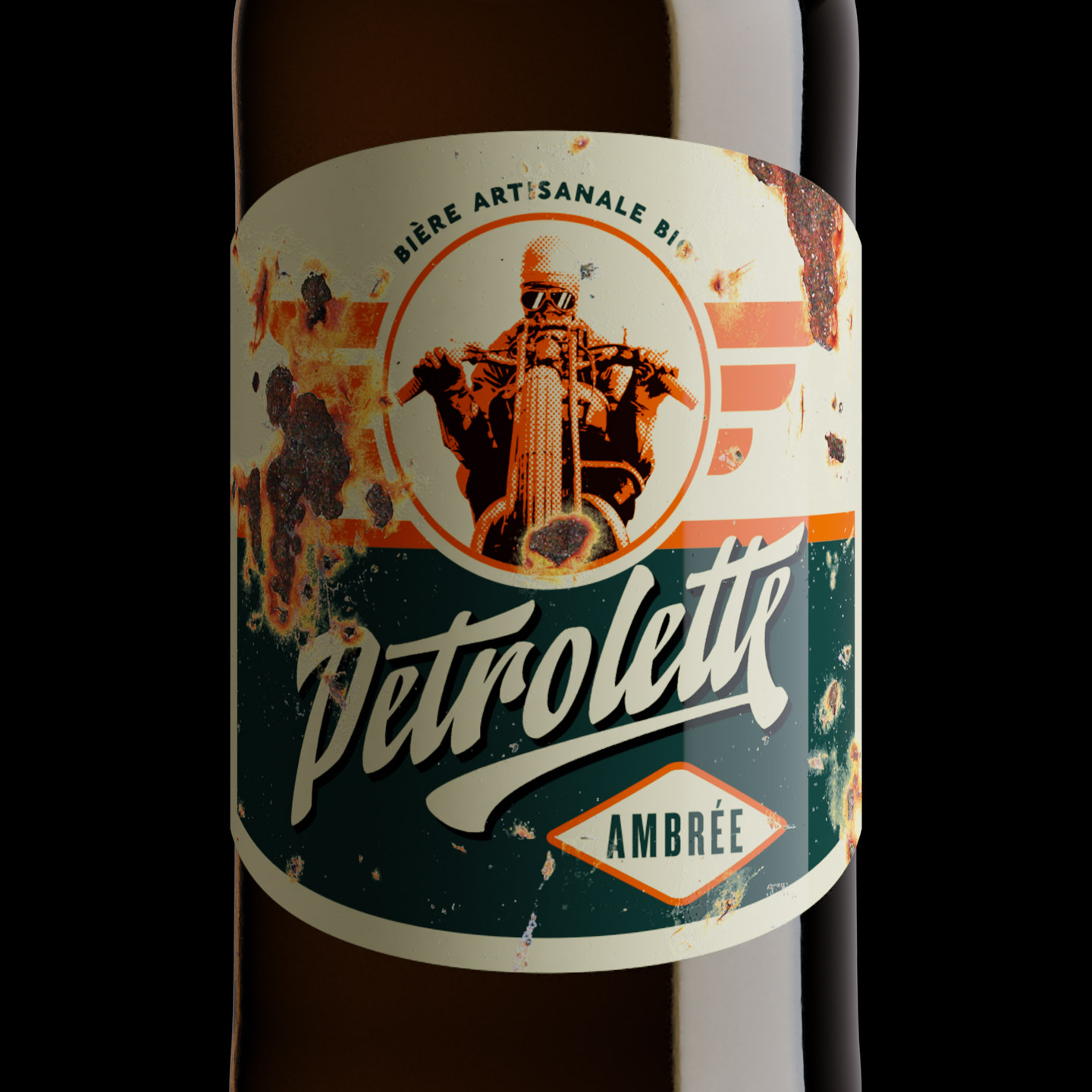 這款啤酒的標(biāo)簽設(shè)計(jì)故意弄得比較舊(圖5) 這款啤酒的標(biāo)簽設(shè)計(jì)故意弄得比較舊(圖5)