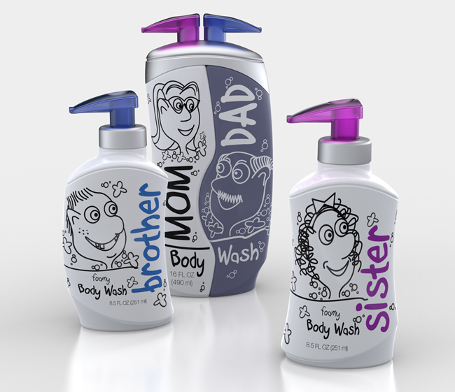 家庭洗護(hù)沐浴露產(chǎn)品包裝怎么做(圖3) 家庭洗護(hù)沐浴露產(chǎn)品包裝怎么做(圖3)