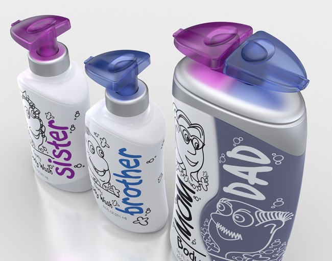 家庭洗護(hù)沐浴露產(chǎn)品包裝怎么做(圖4) 家庭洗護(hù)沐浴露產(chǎn)品包裝怎么做(圖4)