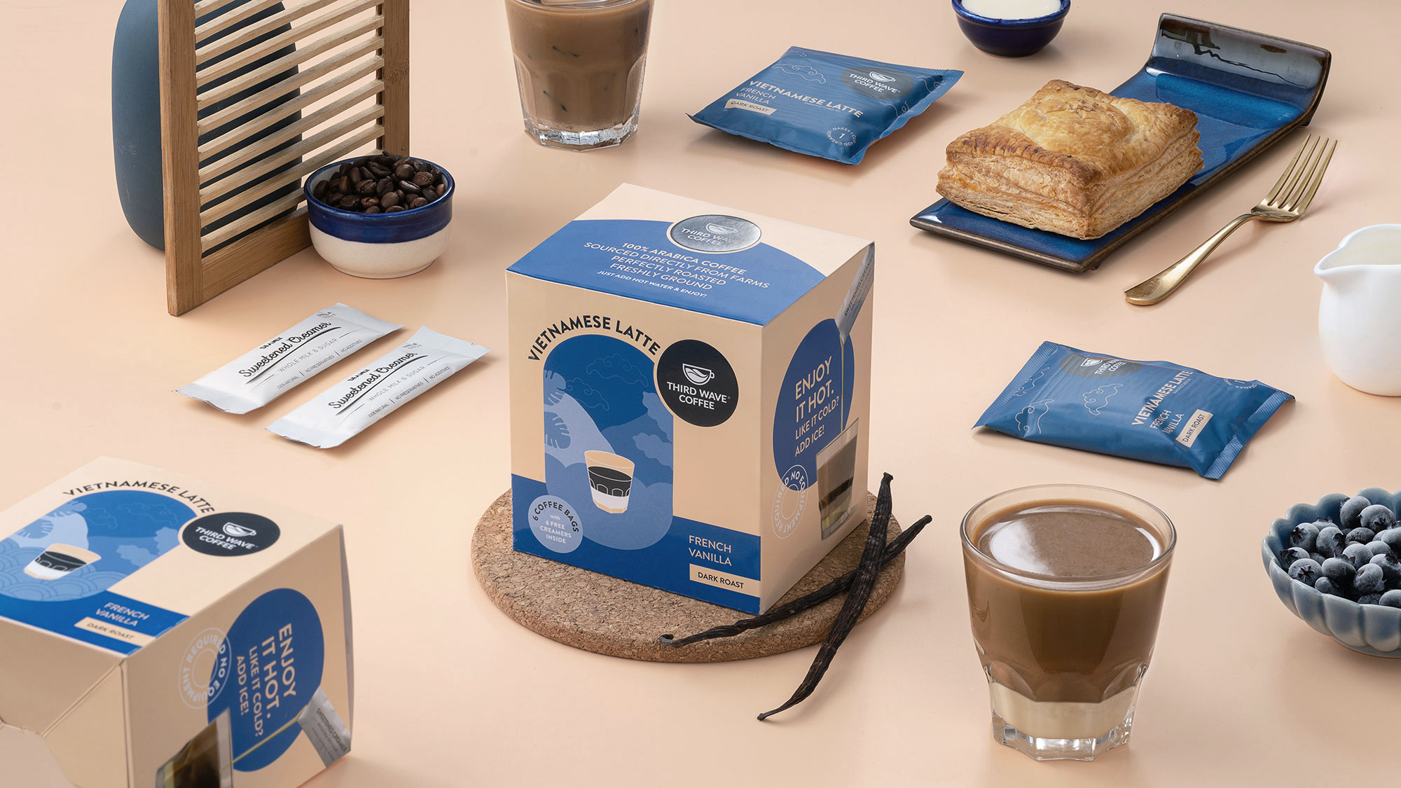 越南拿鐵速溶咖啡包裝這樣設(shè)計(圖4) 越南拿鐵速溶咖啡包裝這樣設(shè)計(圖4)