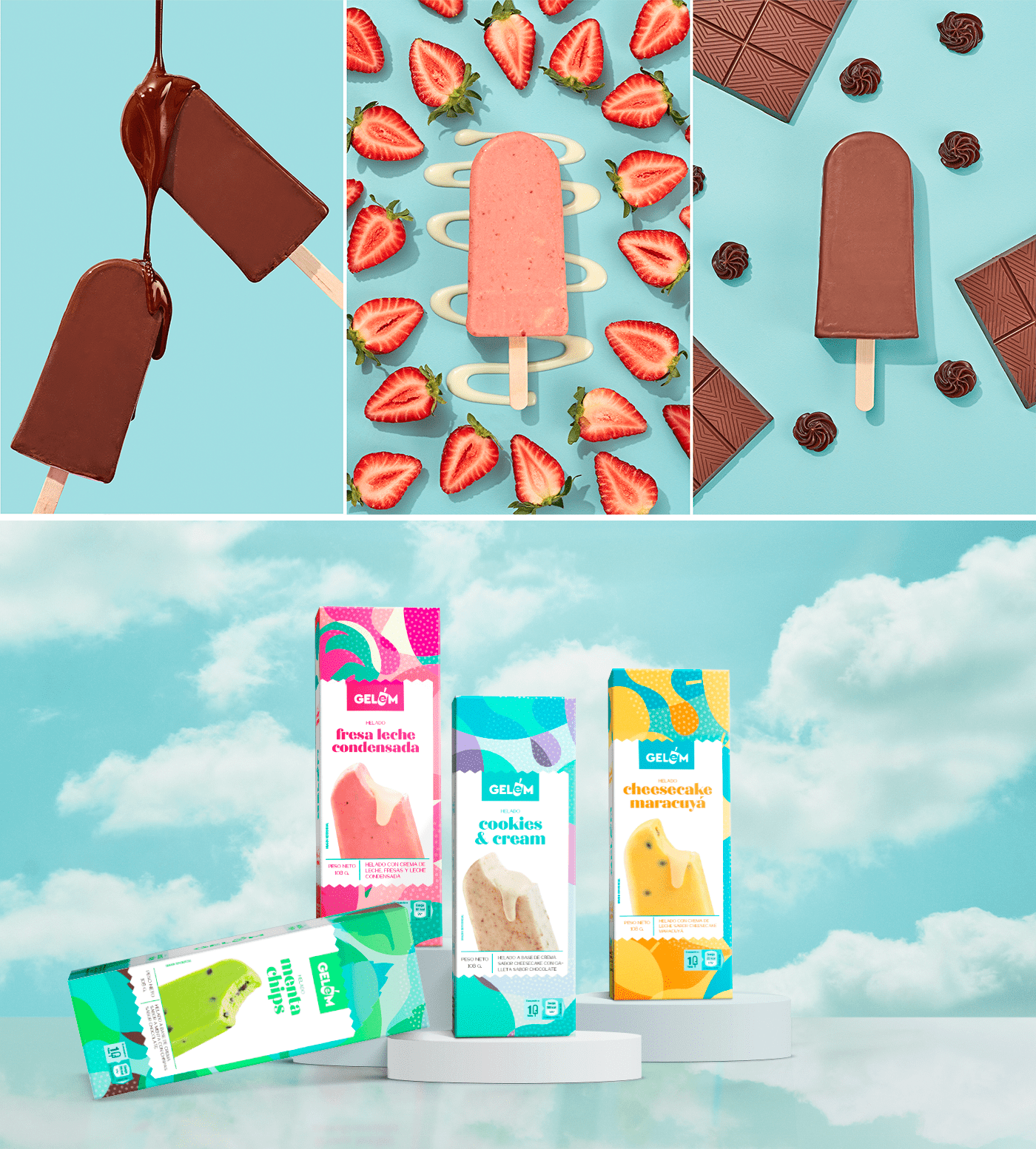 Gelem 秘魯手工冰淇淋品牌包裝設計(圖3) Gelem 秘魯手工冰淇淋品牌包裝設計(圖3)