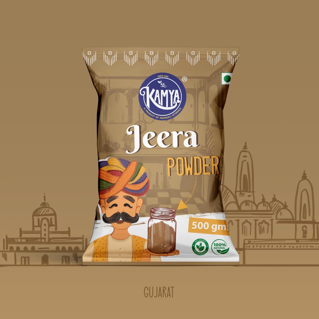 印度KAMYA調味品獨特包裝設計欣賞(圖1)