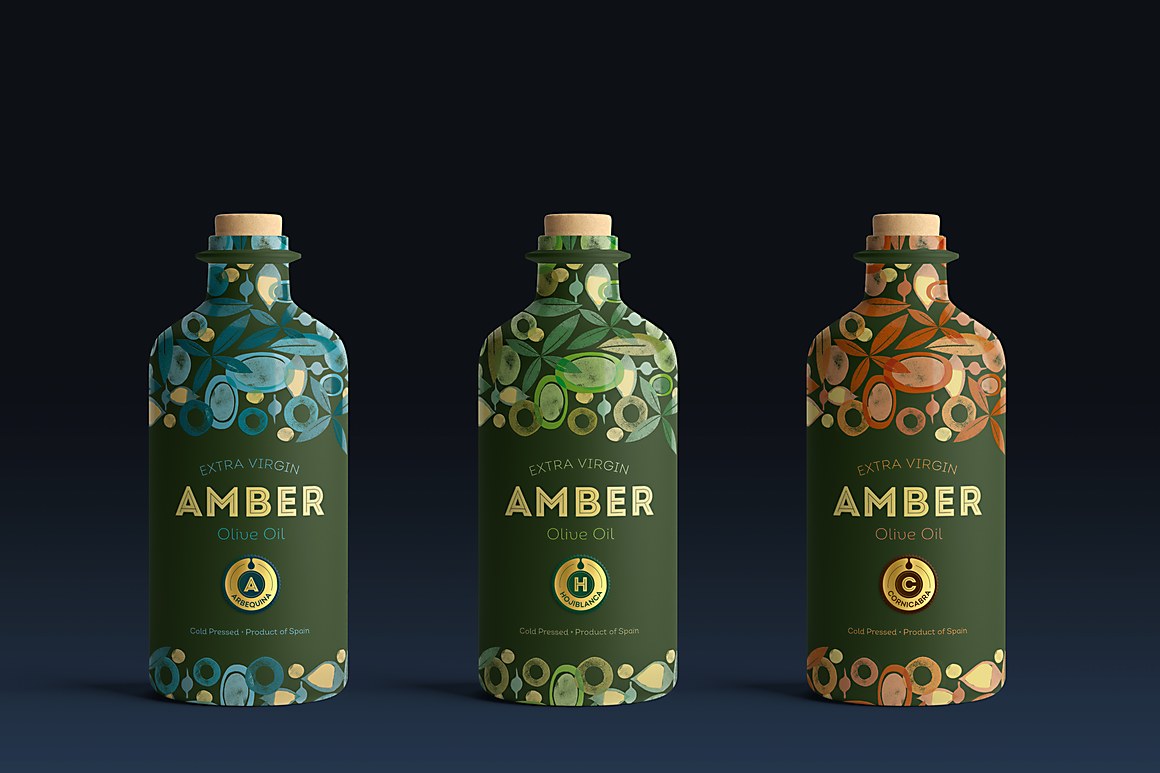 橄欖油品牌設(shè)計的新包裝傳達(dá)了橄欖品種的差異(圖1) 橄欖油品牌設(shè)計的新包裝傳達(dá)了橄欖品種的差異(圖1)