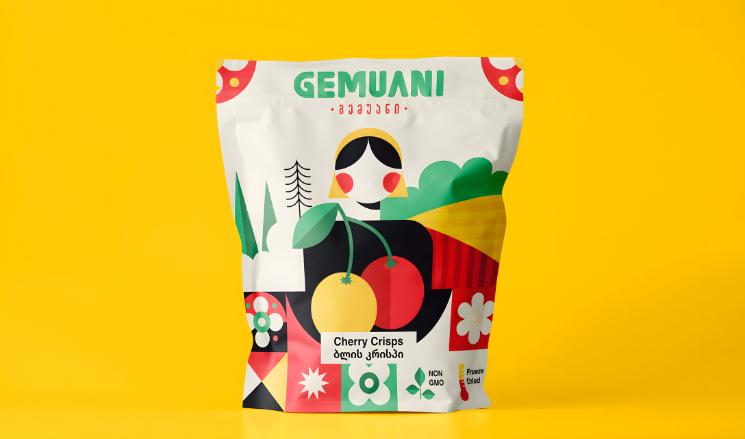 冷凍干果脆片零食包裝設(shè)計欣賞(圖3)