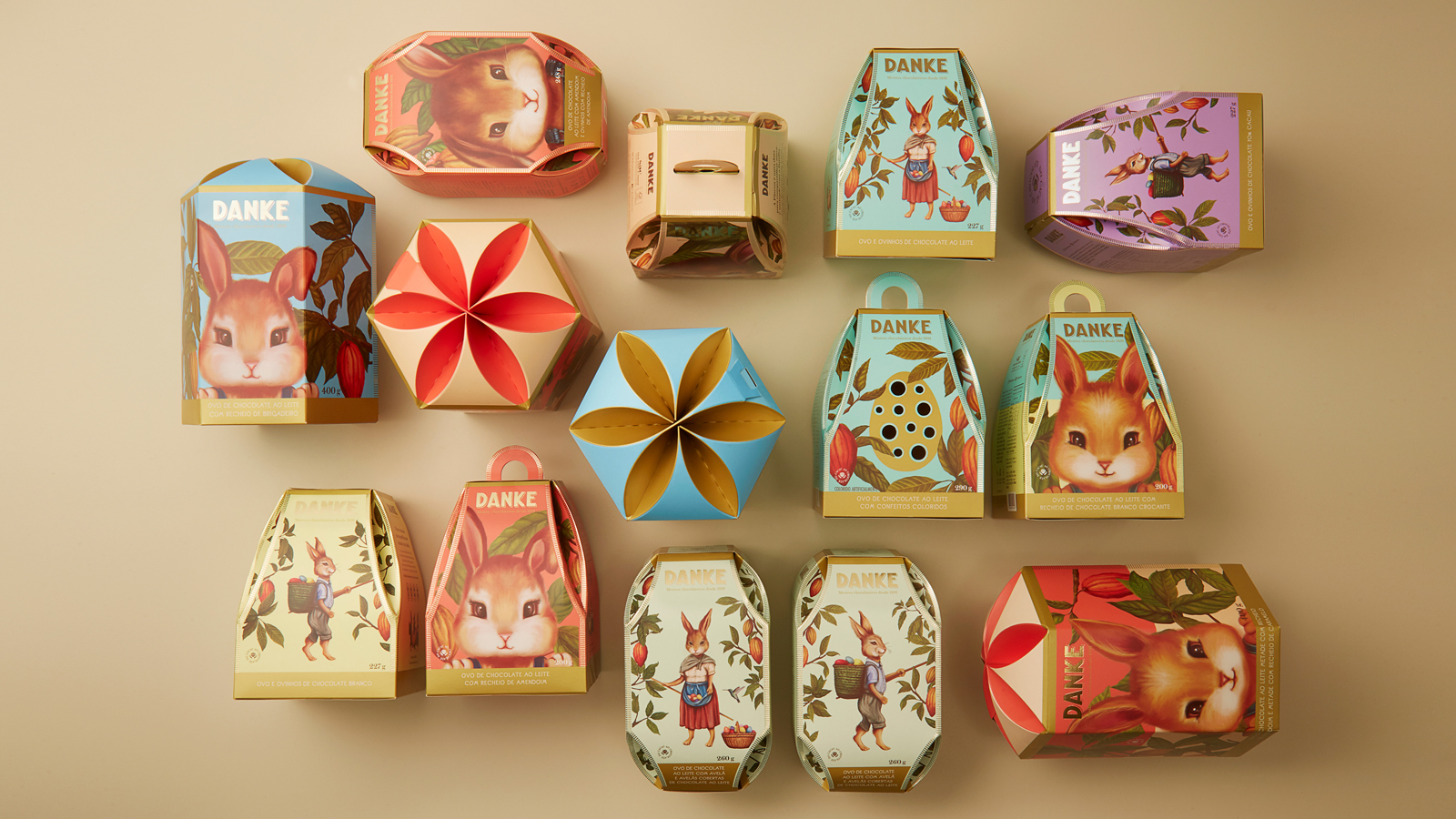 Danke巧克力產(chǎn)品插畫風格包裝設計欣賞(圖1) Danke巧克力產(chǎn)品插畫風格包裝設計欣賞(圖1)