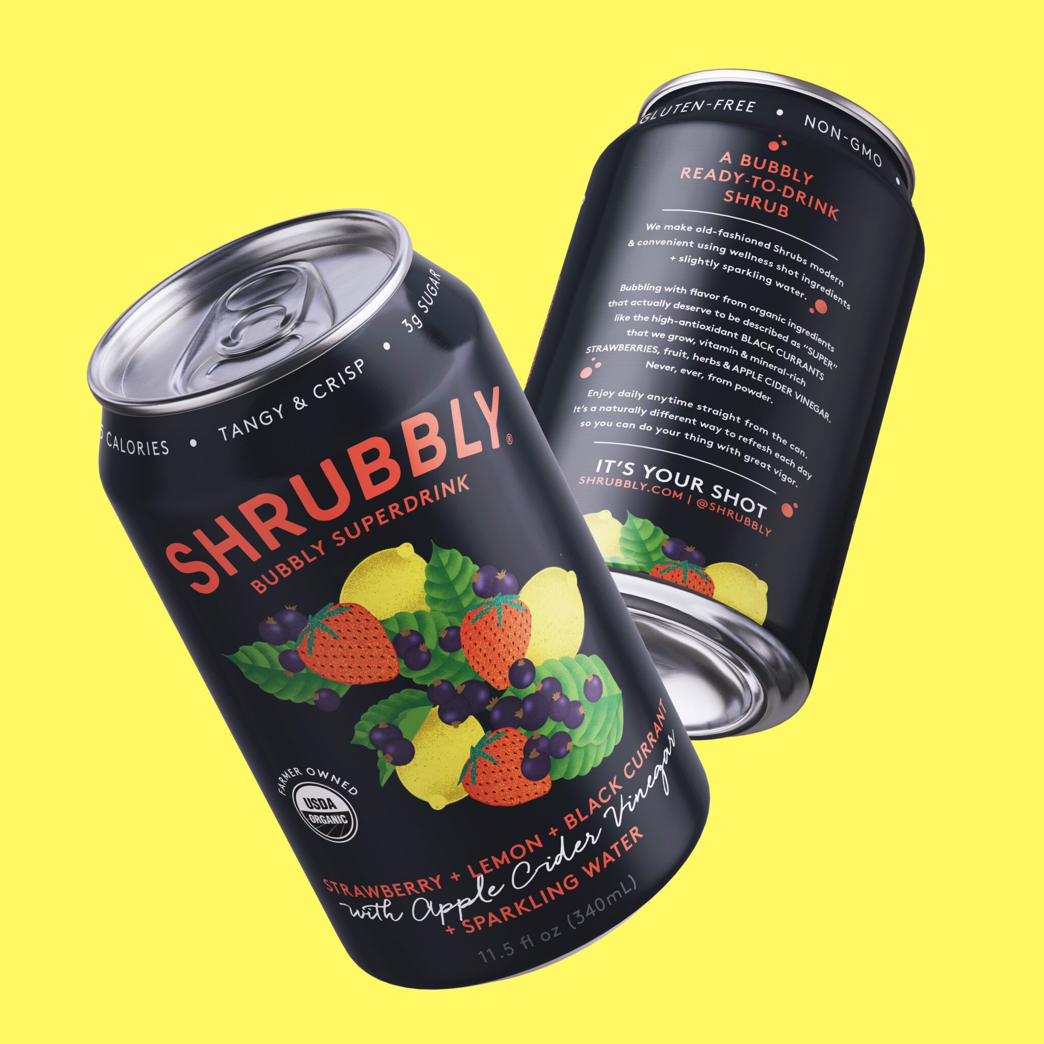 Shrubbly灌裝飲料包裝設計欣賞(圖1) Shrubbly灌裝飲料包裝設計欣賞(圖1)