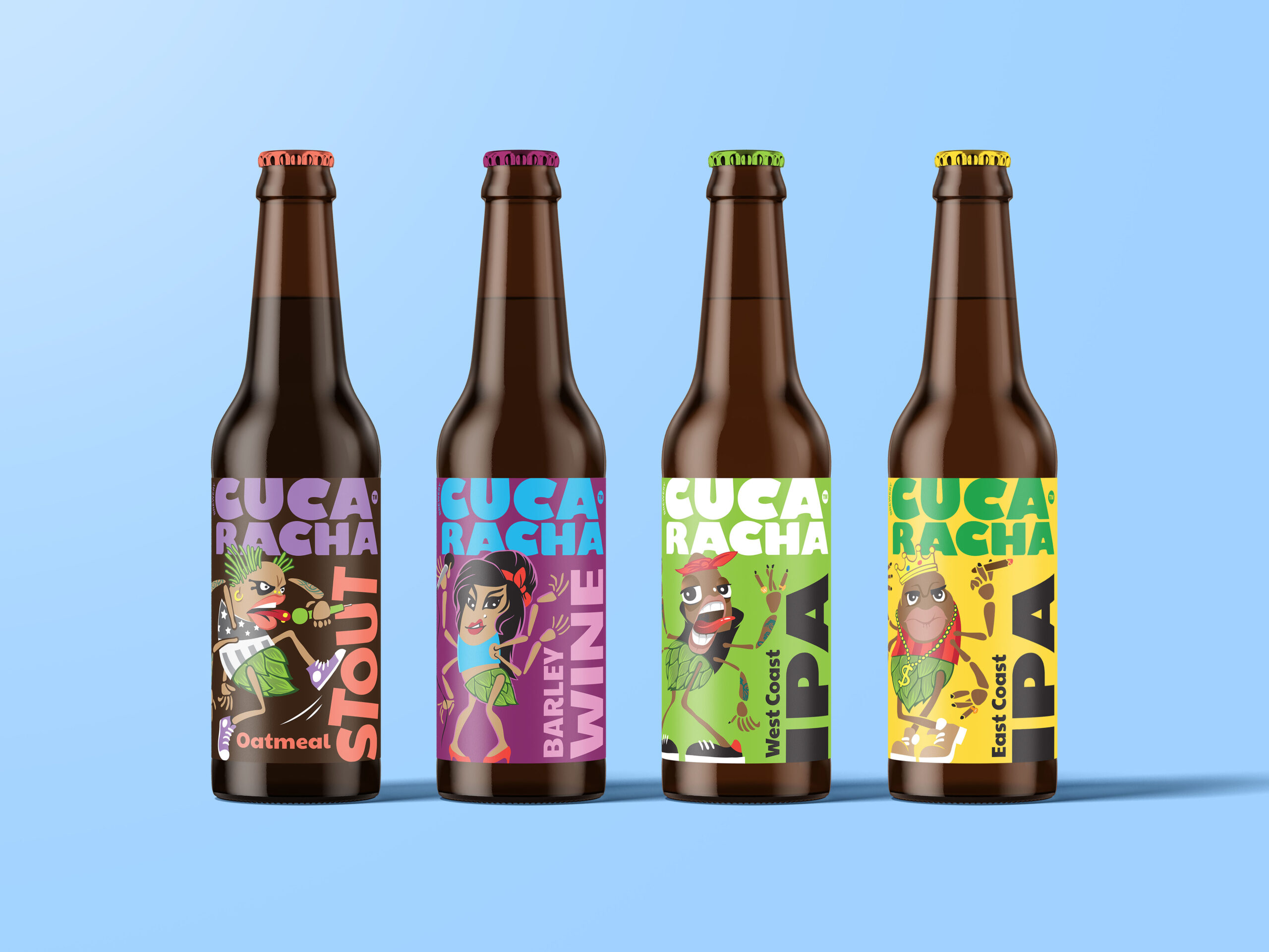 ?Cucaracha精釀啤酒創(chuàng)意包裝設(shè)計(jì)(圖1) ?Cucaracha精釀啤酒創(chuàng)意包裝設(shè)計(jì)(圖1)