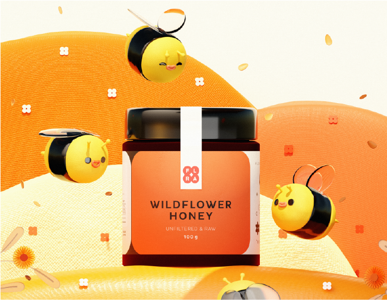 蜂蜜創(chuàng)意包裝設(shè)計(jì)參考(圖1)