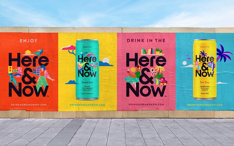 Here&Now系列冰茶和咖啡飲品創(chuàng)意包裝(圖4) Here&Now系列冰茶和咖啡飲品創(chuàng)意包裝(圖4)