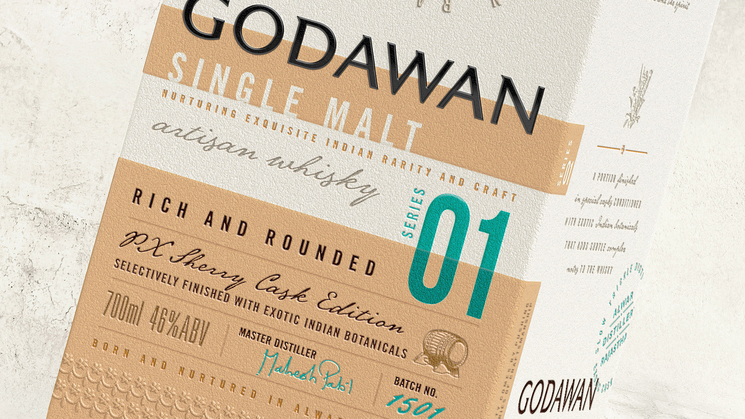 Godawan麥芽威士忌包裝設(shè)計(jì)(圖3) Godawan麥芽威士忌包裝設(shè)計(jì)(圖3)