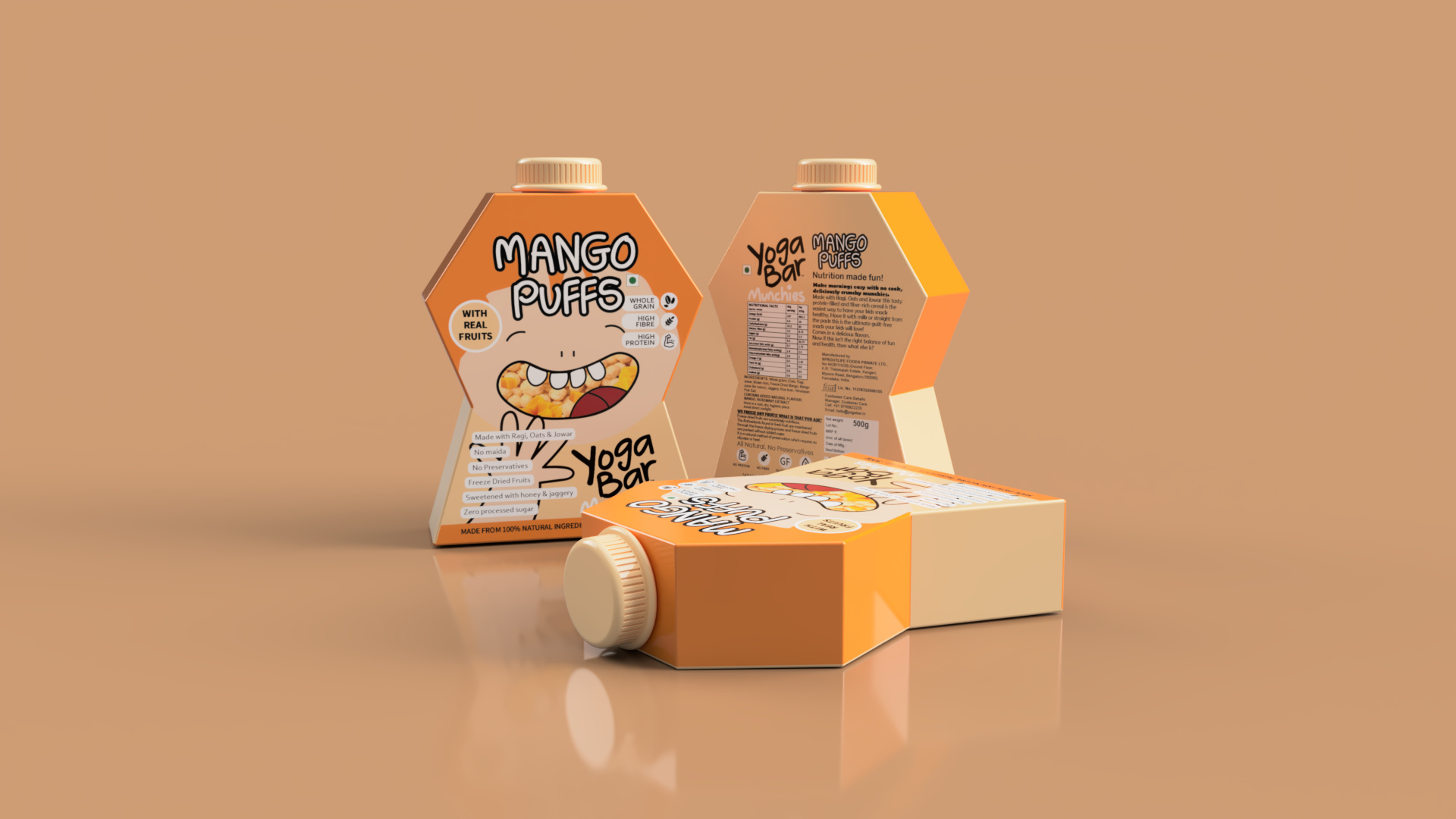 趣味兒童麥片系列包裝設計(圖5)