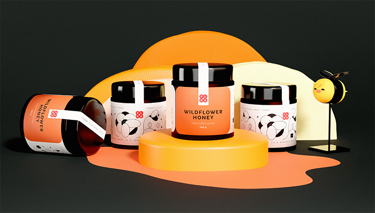 蜂蜜創(chuàng)意包裝設(shè)計作品欣賞(圖3) 蜂蜜創(chuàng)意包裝設(shè)計作品欣賞(圖3)