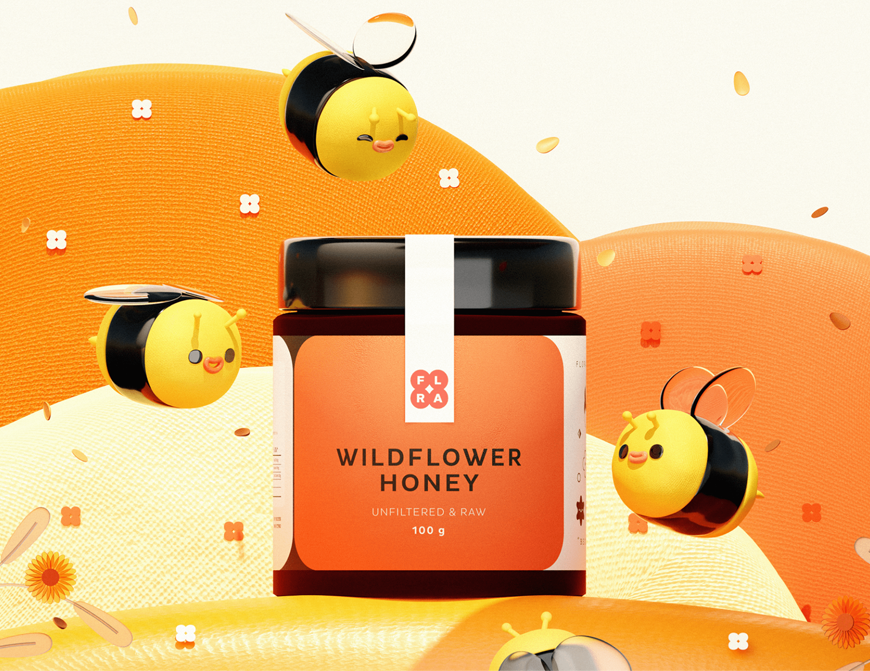 蜂蜜創(chuàng)意包裝設(shè)計作品欣賞(圖1) 蜂蜜創(chuàng)意包裝設(shè)計作品欣賞(圖1)