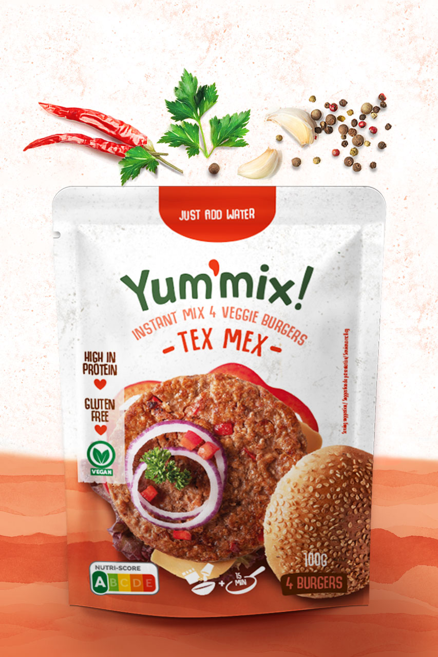 Yummix 簡單美味的素食漢堡包裝設(shè)計分享(圖3) Yummix 簡單美味的素食漢堡包裝設(shè)計分享(圖3)