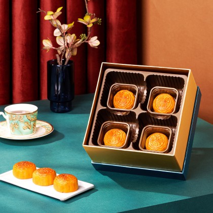 Huamei 華美 流心奶黃 廣式月餅 8餅4味 400g 禮盒裝包裝禮盒產(chǎn)品包裝創(chuàng)意設(shè)計(jì)欣賞(圖2)