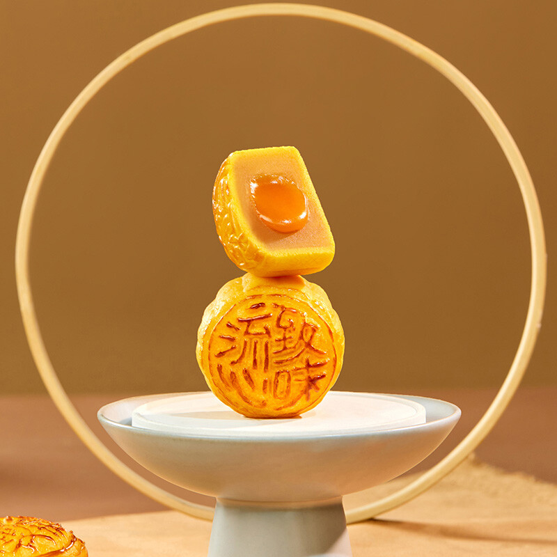 WING WAH 元朗榮華 榮華富貴祥月 廣式月餅 8餅5味 620g 禮盒裝包裝禮盒產(chǎn)品包裝創(chuàng)意設(shè)計欣賞(圖4)