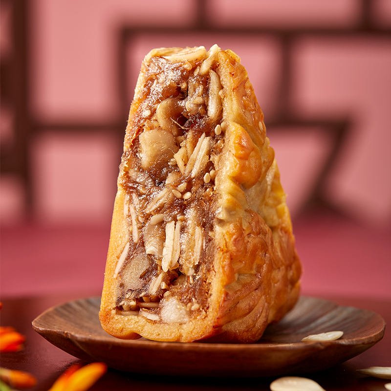 金九月餅 吳川 五仁金腿大月餅 1.5kg包裝禮盒產(chǎn)品包裝創(chuàng)意設(shè)計(jì)欣賞(圖4)