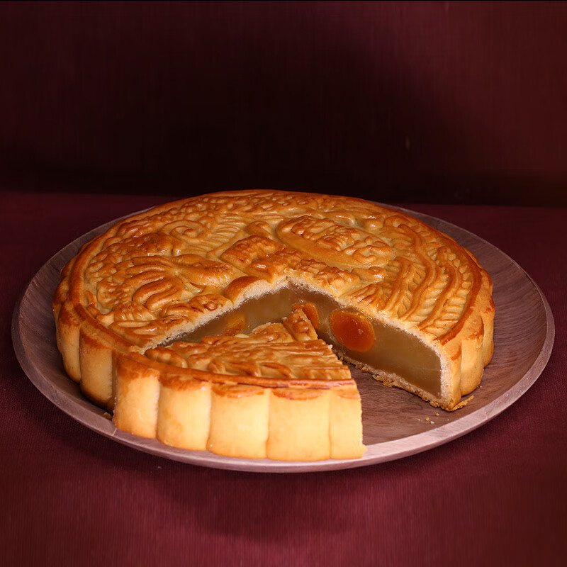 臧隆記 廣式蛋黃蓮蓉廣式大月餅 1kg 禮盒裝包裝禮盒產(chǎn)品包裝創(chuàng)意設計欣賞(圖2)