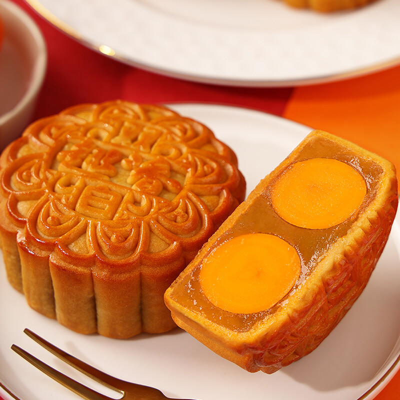 趣香 七星伴月禮盒 廣式月餅 8餅4味 880g 禮盒裝包裝禮盒產(chǎn)品包裝創(chuàng)意設(shè)計欣賞(圖5)