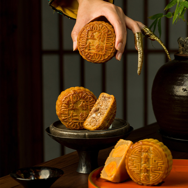 北京稻香村 三禾尊禮月餅禮盒 12餅9味 1.12kg包裝禮盒產(chǎn)品包裝創(chuàng)意設(shè)計(jì)欣賞(圖5)