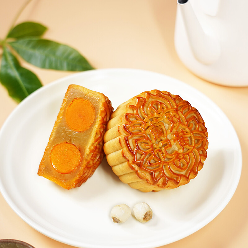 葡記 雙黃白蓮蓉廣式月餅包裝禮盒產(chǎn)品包裝創(chuàng)意設(shè)計欣賞(圖3)