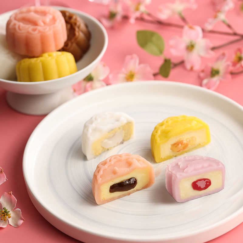 廣州酒家 芝芝流心冰皮月餅 8餅6味 480g 禮盒裝包裝禮盒產(chǎn)品包裝創(chuàng)意設(shè)計(jì)欣賞(圖4)