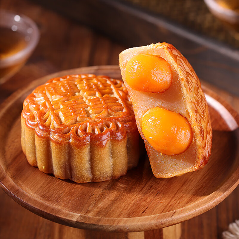 Huamei 華美 雙黃純白蓮蓉廣式月餅 680g 禮盒裝包裝禮盒產(chǎn)品包裝創(chuàng)意設(shè)計(jì)欣賞(圖5)