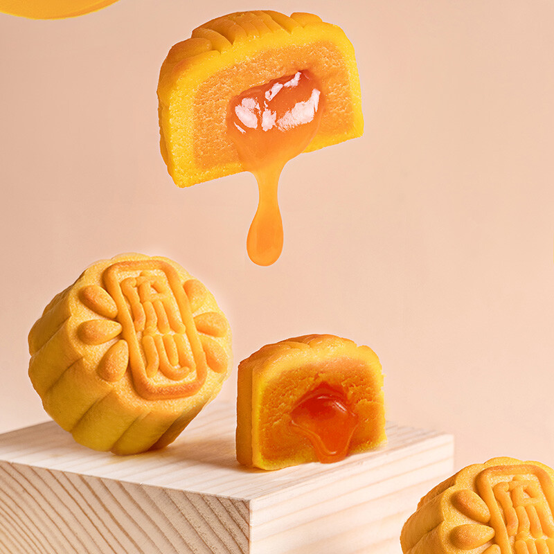 EULONG 元朗 巧心流心廣式月餅禮盒 6餅2味 360g包裝禮盒產(chǎn)品包裝創(chuàng)意設(shè)計(jì)欣賞(圖4)