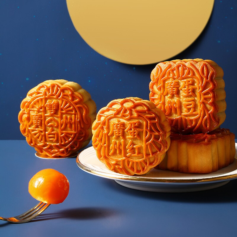 廣州酒家 心意版 七星伴月 8餅4味 廣式月餅 792.5g包裝禮盒產(chǎn)品包裝創(chuàng)意設(shè)計欣賞(圖5)