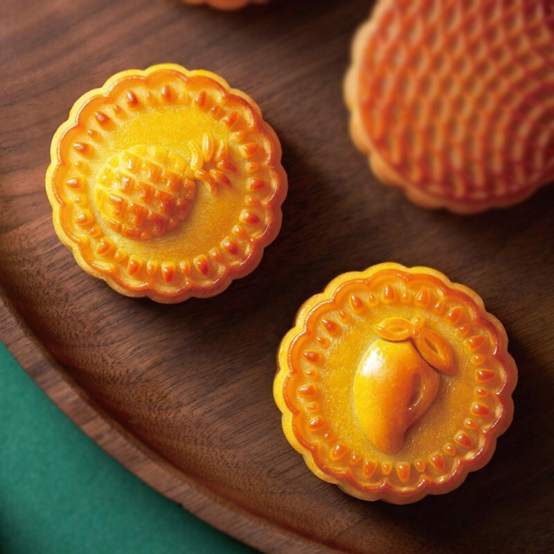 利口福 嶺南佳果廣式月餅禮盒 12餅4味  600g包裝禮盒產(chǎn)品包裝創(chuàng)意設(shè)計(jì)欣賞(圖4)