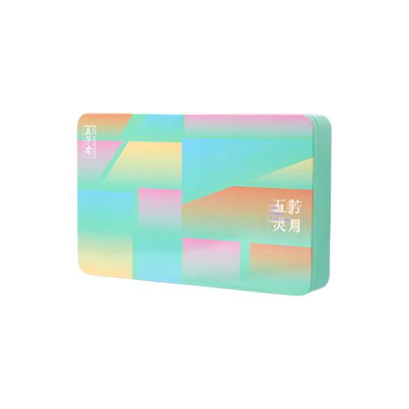 WU FANG ZHAI 五芳齋 五芳靈月冰皮月餅 8餅4味 480g 禮盒裝包裝禮盒產(chǎn)品包裝創(chuàng)意設(shè)計(jì)欣賞(圖1)
