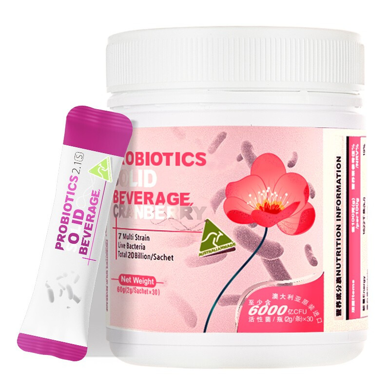 Aurinda 澳洲進口澳琳達益生菌蔓越莓益生菌女性成人大人雙歧桿菌羅伊氏女用 2g*30袋/罐保健產(chǎn)品包裝創(chuàng)意設(shè)計欣賞(圖1)