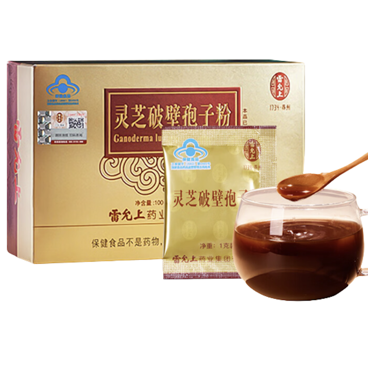 雷允上 破壁靈芝孢子粉 100g保健產(chǎn)品包裝創(chuàng)意設(shè)計(jì)欣賞(圖1)