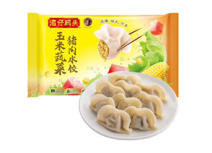 受歡迎的速凍水餃包裝袋設(shè)計排名作品欣賞(圖1)