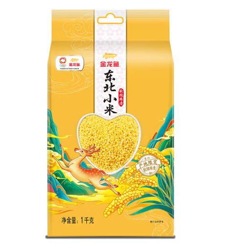 東北黃小米包裝袋設(shè)計作品欣賞(圖1)