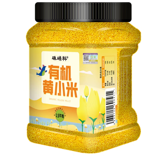 灌裝有機黃小米包裝設計作品欣賞(圖1) 灌裝有機黃小米包裝設計作品欣賞(圖1)