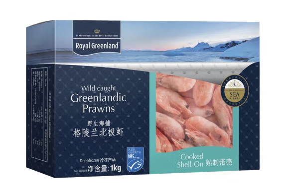 熟凍北極甜蝦禮盒包裝設(shè)計(jì)作品欣賞(圖1)