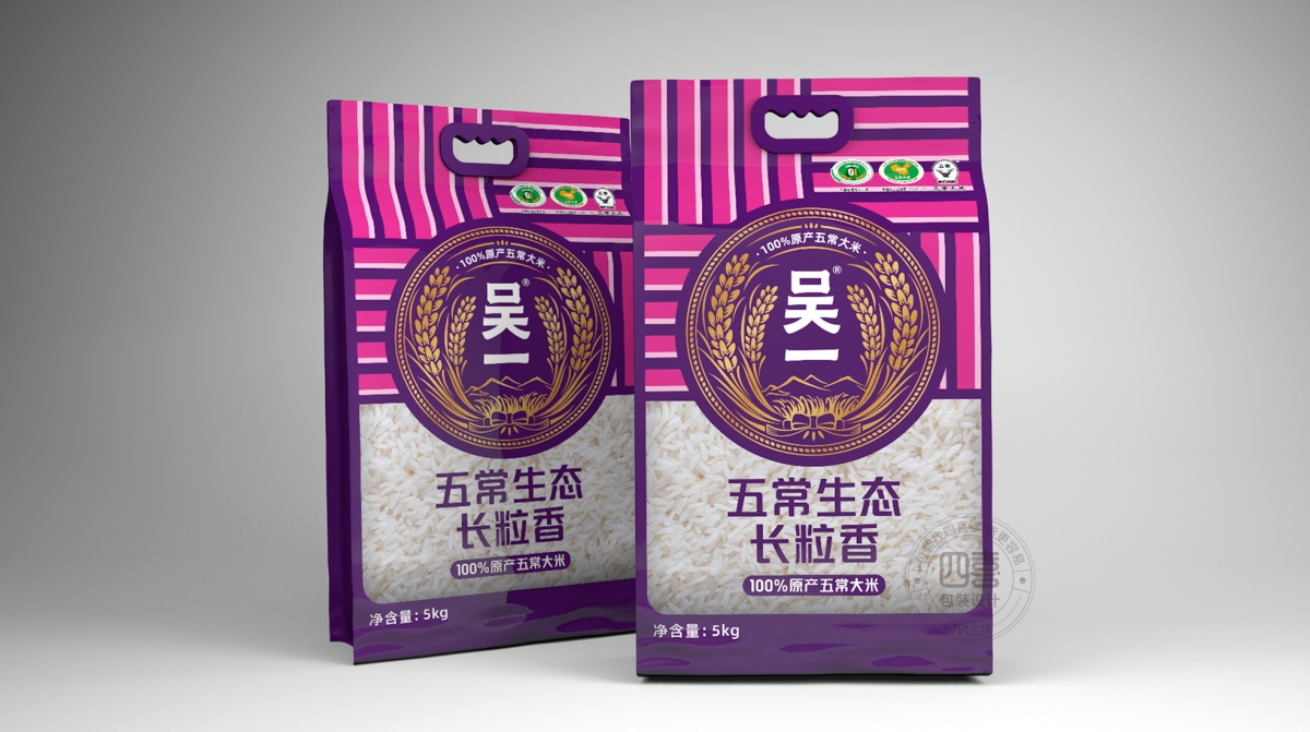 五常大米外包裝袋設(shè)計原則有哪些(圖1) 五常大米外包裝袋設(shè)計原則有哪些(圖1)