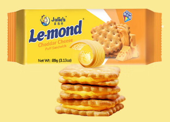 芝士夾心餅干包裝設(shè)計(jì)作品欣賞(圖1)