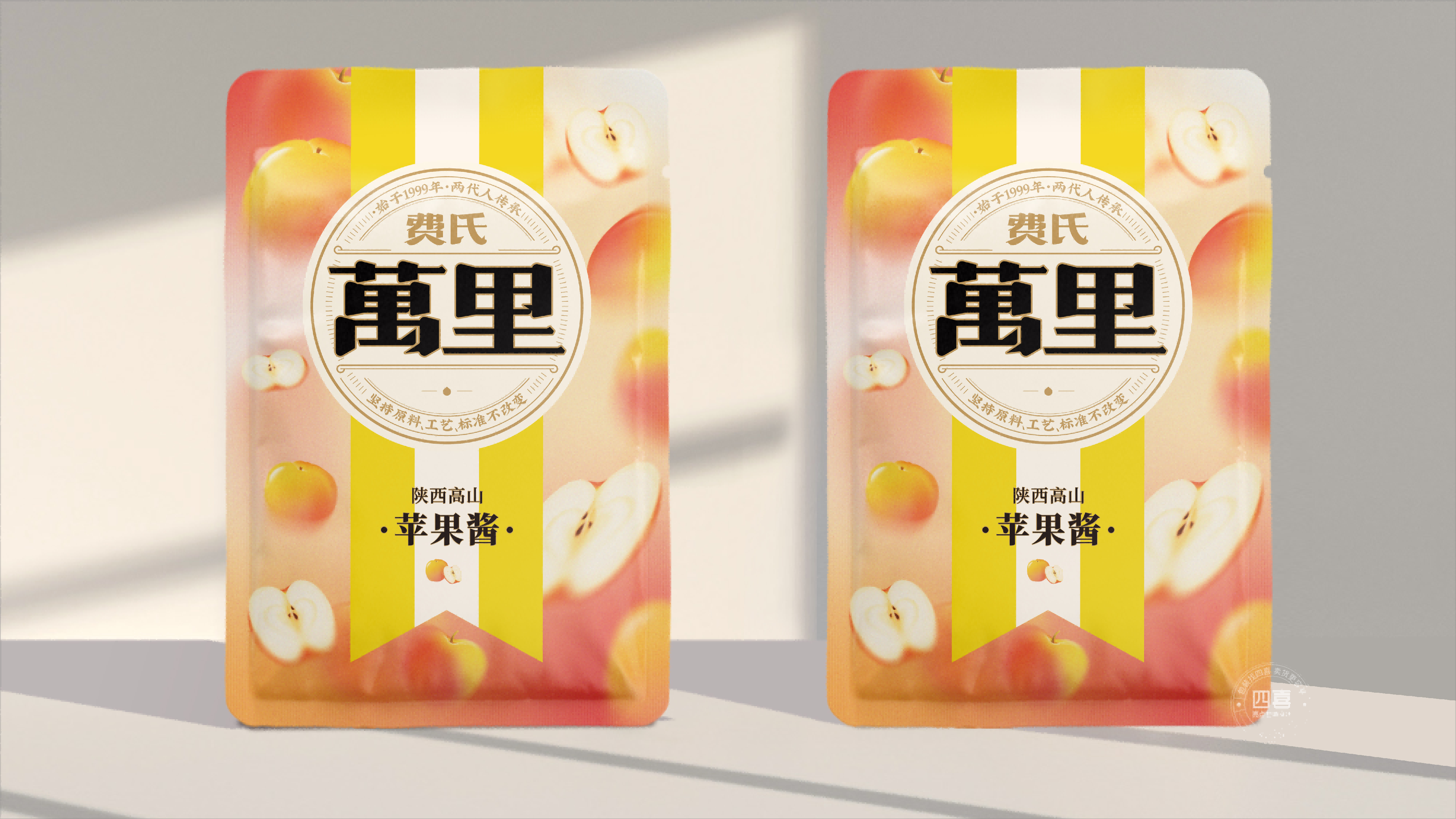 費氏萬里蘋果醬包裝設計(圖1) 費氏萬里蘋果醬包裝設計(圖1)