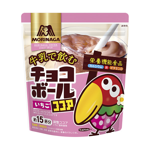 包裝設計公司推薦用牛奶喝的可可巧克力球草莓包裝設計欣賞(圖1)