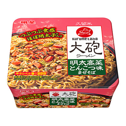 包裝設(shè)計公司推薦明星大炮拉面·明太高菜·豬骨味混合蕎麥面明星食品面類包裝設(shè)計(圖1)