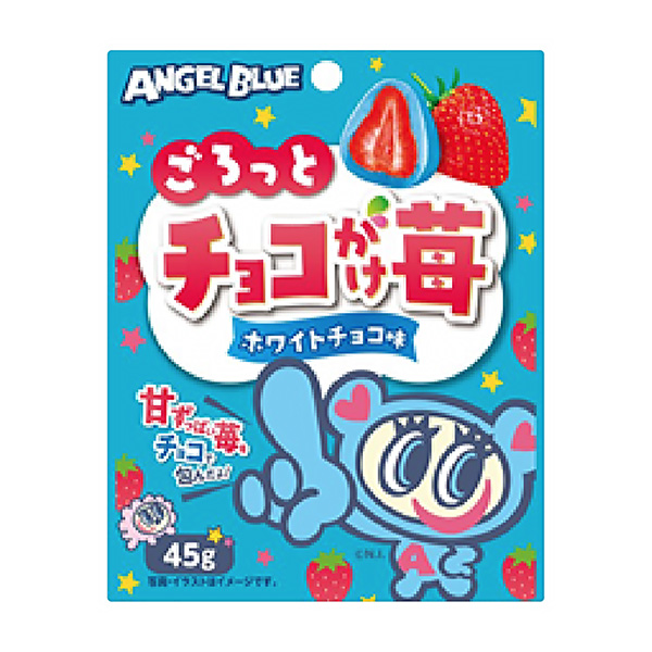 天使藍巧克力草莓白巧克力味包裝設計欣賞(圖1)