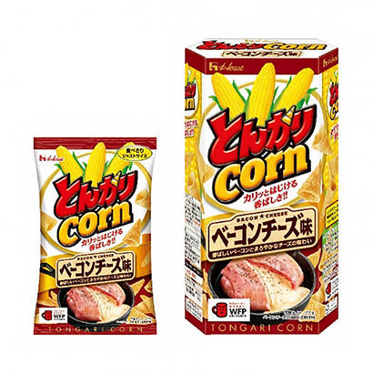 溫室尖玉米培根奶酪味溫室點心包裝設計(圖1)