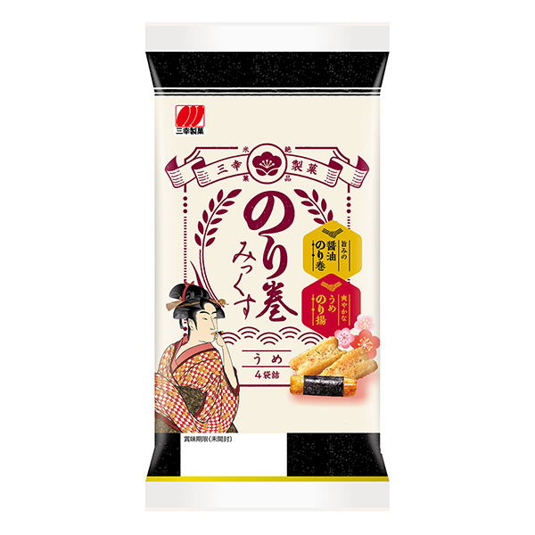 海苔卷梅三幸制果食品飲料包裝設(shè)計(jì)(圖1)